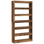 vidaXL Bibliothèque Bois vieilli Bois d'ingénierie 100 x 30 x 198 cm