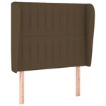 vidaXL Sommier à lattes de lit avec matelas Marron foncé 90x190 cm