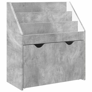 vidaXL Bibliothèque pour enfants Gris béton 60 x 29 5 x 69 cm