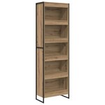 vidaXL Bibliothèque 2 Pièces Chêne artisan 80 x 30 x 155 cm