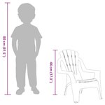vidaXL Chaises de jardin pour enfants lot de 2 bleu 37x34x44 cm PP