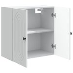 vidaXL Armoire Murale Blanc 59 x 31 x 60 cm Bois d'ingénierie