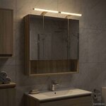 vidaXL Armoire Miroir de Salle de Bain Chêne Sonoma 60 x 14.5 x 70 cm