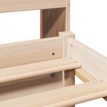 vidaXL Lit bibliothèque sans matelas 90x200 cm bois de pin massif