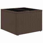 vidaXL Salon de jardin avec coussins 7 Pièces marron résine tressée