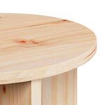 vidaXL Table basse 2 Pièces Naturel Bois de pin massif