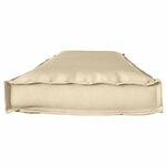 vidaXL Coussin pour banc de palette Beige 140 x 40 x 8 cm Tissu Oxford