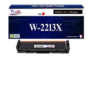 T3AZUR -Toner compatible avec W2213X (207X) pour HP Color LaserJet Pro M255dw M255nw - Magenta