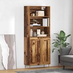 vidaXL Haut Armoire Bois ancien 69 5 x 34 x 180 cm Bois d'ingénierie