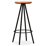 vidaXL Ensemble de bar 3 Pièces Bois d'acacia massif et de récupération