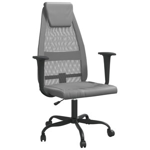 vidaXL Chaise de bureau réglable en hauteur gris