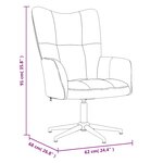vidaXL Chaise de relaxation Gris clair Velours