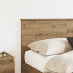 vidaXL Tête de lit Chêne artisanal 120 cm Bois d'ingénierie