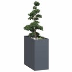 vidaXL Jardinière anthracite 40x80x80 cm acier