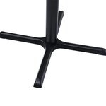 vidaXL Pied de table de bistro Noir 76x76x107 cm Fonte
