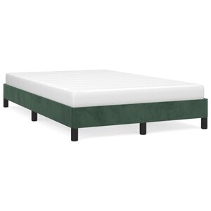 vidaXL Cadre de lit Vert foncé 120x200 cm Velours