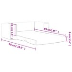 vidaXL Canapé-lit pour enfants 2 places bleu peluche douce