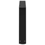 vidaXL Pieds de table basse en forme de V  2 pièces  noir  60 x (30-31 3) cm  acier