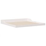 vidaXL Cadre de lit Blanc 200 x 220 cm Pin massif