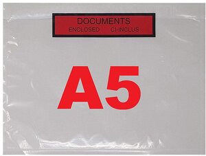Lot de 100 pochettes a5 porte-document ci-inclus imprimé