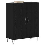 vidaXL Buffet Chêne noir 69 5 x 34 x 90 cm Bois d'ingénierie