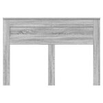 vidaXL Tête de lit Gris Sonoma 140 cm Bois d'ingénierie