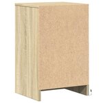 vidaXL Armoire de chevet avec lumières LED chêne sonoma