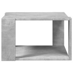 vidaXL Table basse gris béton 51 5x51 5x30 cm bois d'ingénierie