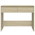 vidaXL Table console chêne sonoma 100x35x76 5 cm bois d'ingénierie