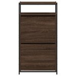 vidaXL Armoire à chaussures chêne marron 60x34x112cm bois d'ingénierie