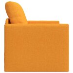 vidaXL Canapé-lit avec coussin Jaune foncé 74 x 77 x 81 cm tissu
