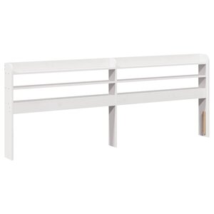 vidaXL Tête de lit avec étagères blanc 180 cm bois massif de pin