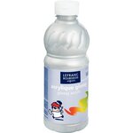 Peinture acrylique Flacon 500ml Glossy Argent LEFRANC BOURGEOIS