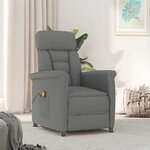 vidaXL Chaise de massage Gris foncé 70.5 x 96.5 x 95 cm Polyester