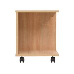vidaXL Étagère à roulettes 50x35x42 cm Chêne