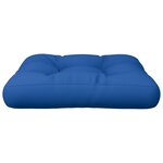 vidaXL Coussin de palette bleu royal 50x50x12 cm tissu