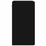 vidaXL Meuble TV mural Noir 30 x 31 x 60 cm Bois d'ingénierie