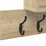 vidaXL Porte-manteau mural Chêne sonoma 100 x 12 x 43 5 cm