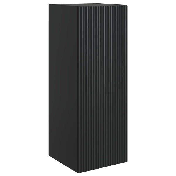 vidaXL Armoire Murale Noir 33 x 34 5 x 90 cm Bois d'ingénierie