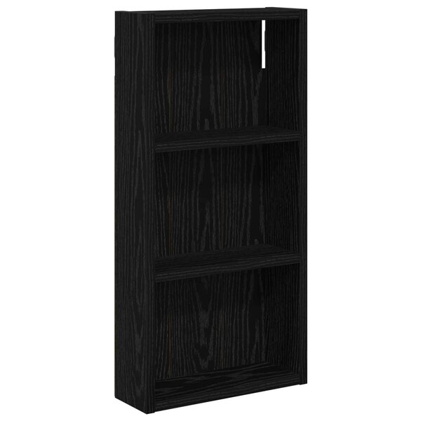 vidaXL Armoire murale de salle de bain Chêne Noir 30 x 10 x 60 5 cm