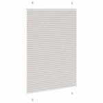 vidaXL Store plissé gris clair 90x100 cm largeur du tissu 89 4 cm
