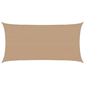 vidaXL Voile d'ombrage 160 g/m² Taupe 3x6 m PEHD