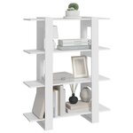 vidaXL Bibliothèque/Séparateur de pièce Blanc 100x30x123 5 cm