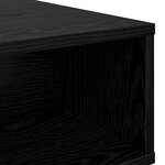 vidaXL Table basse Chêne noir 80 x 46 x 35 cm Bois d'ingénierie
