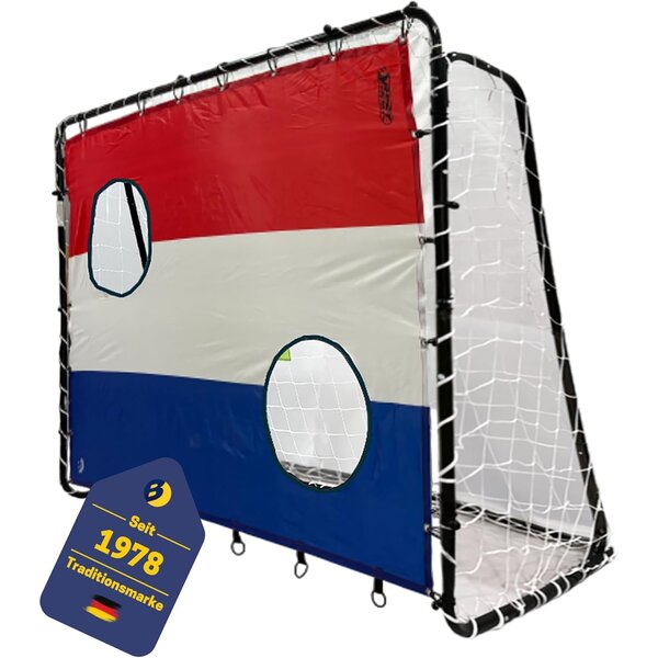 Best Sporting 11053-11063 - But de football 213 x 152 x 76 cm en noir avec cible de tir "Pays Bas"