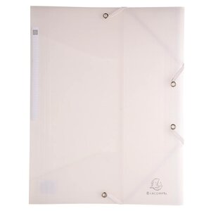 Chemise À Élastique 3 Rabats Polypropylène 5/10e Chromaline - A4 - Incolore - X 30 - Exacompta