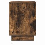vidaXL Cabinet de chevet avec 2 Pièces Chêne fumé 39 x 34.5 x 50 cm