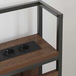 vidaXL Tête de lit de rangement Chêne marron 180 cm Bois d'ingénierie