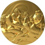 Pièce de monnaie en Argent 2000 Francs g 62.2 (2 oz) Millésime 2026 Seven Deadly Sins LUST (PRÉCOMMANDE)