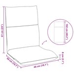 vidaXL Fauteuil de sol ajustable Bordeaux Velours